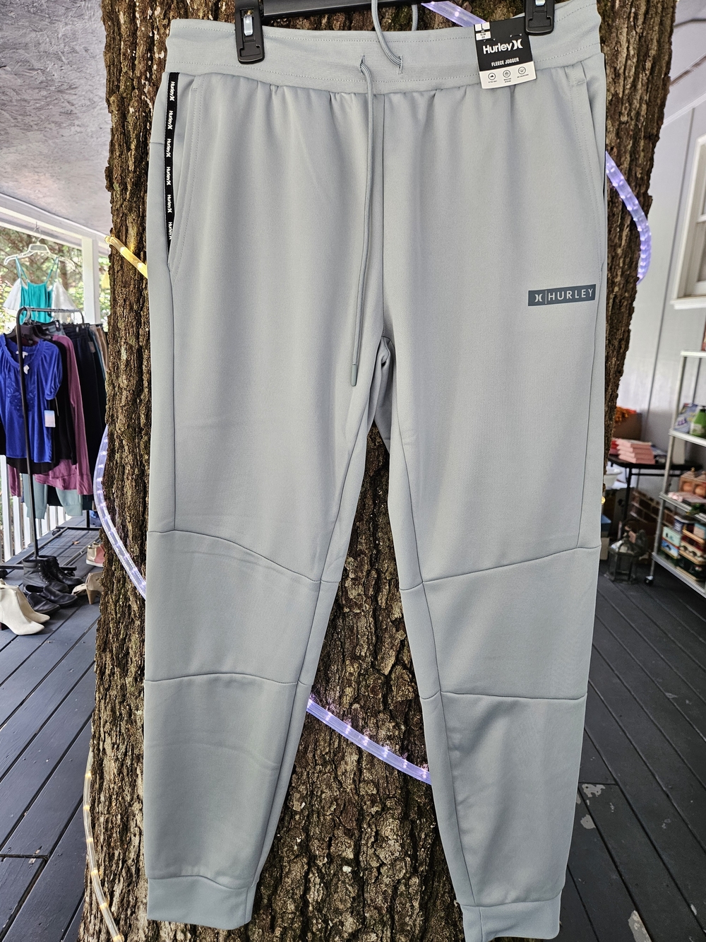 Hurley Light Gray Men's Performance Joggers